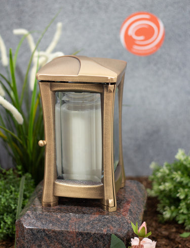 Grablampe Bronze mit glänzendem Streifen